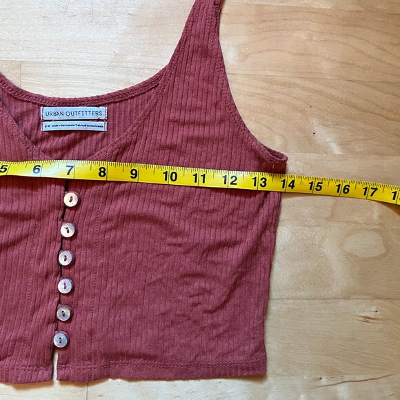 Urban Outfitters Tank Top Rust M Button-up - Picture 5 of 7